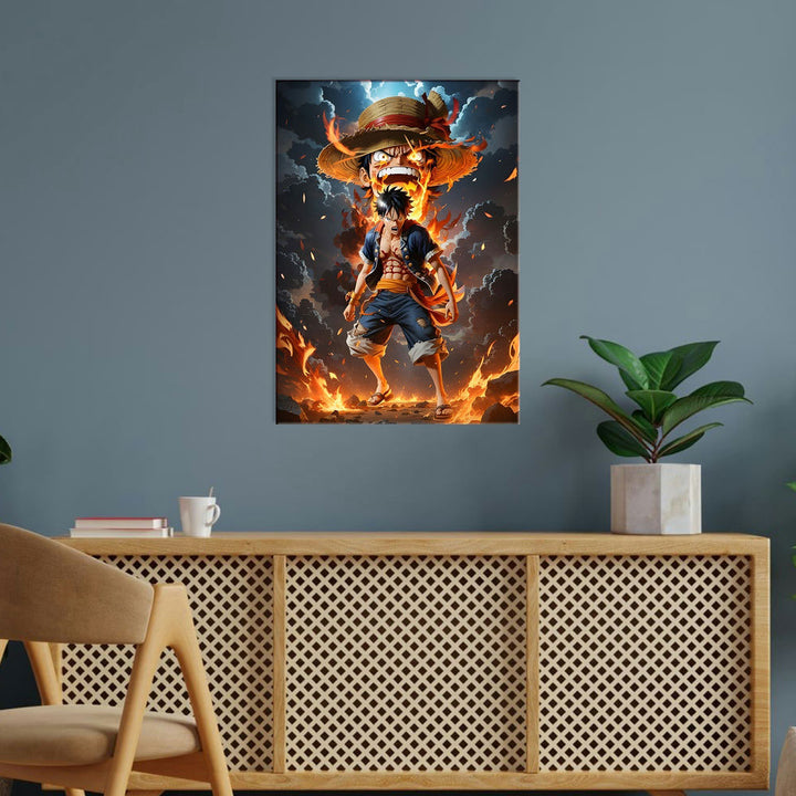 Metal Poster - One Piece Monkey D Luffy OP12