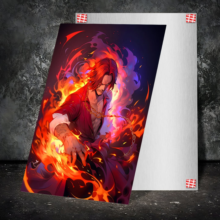 Metal Poster - Anime One Piece Shanks OP70