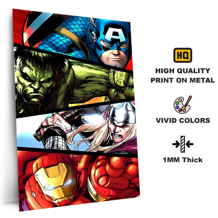 Metal Poster - Superhero Avengers AV02