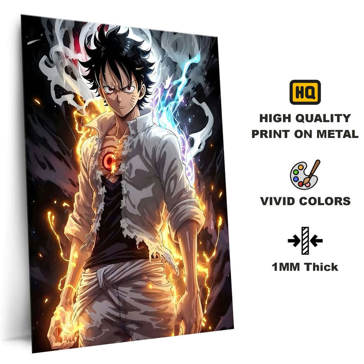 Metal Poster - One Piece Monkey D Luffy OP11