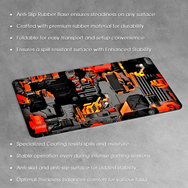 Anti-Slip Desk Mat Gaming Mouse Pad - Industrial Fury