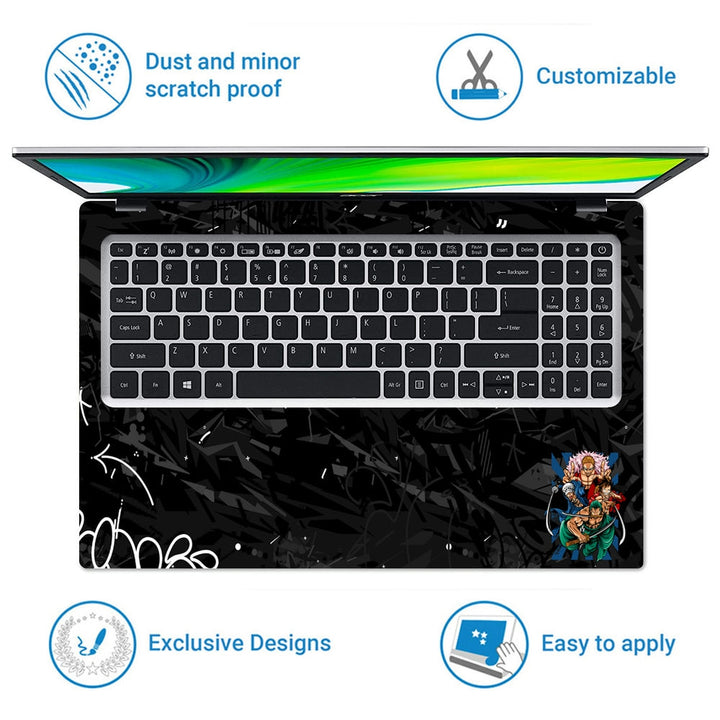 Laptop Skin - One Piece Anime Action DS16