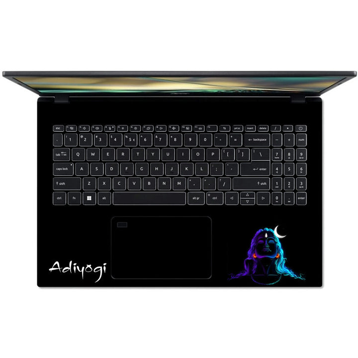 Acer Laptop Skin - Adiyogi Line Art