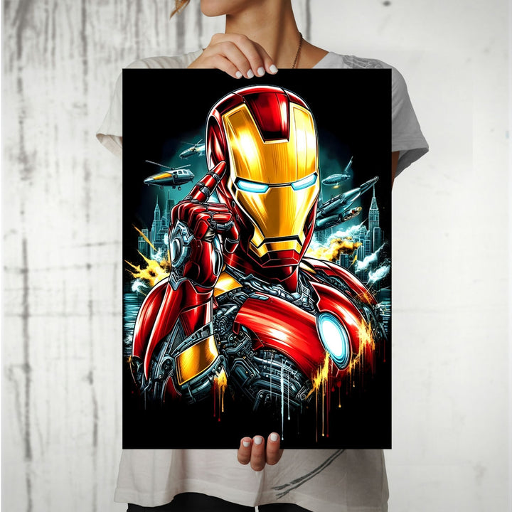 Metal Poster - Superhero Iron Man IM08