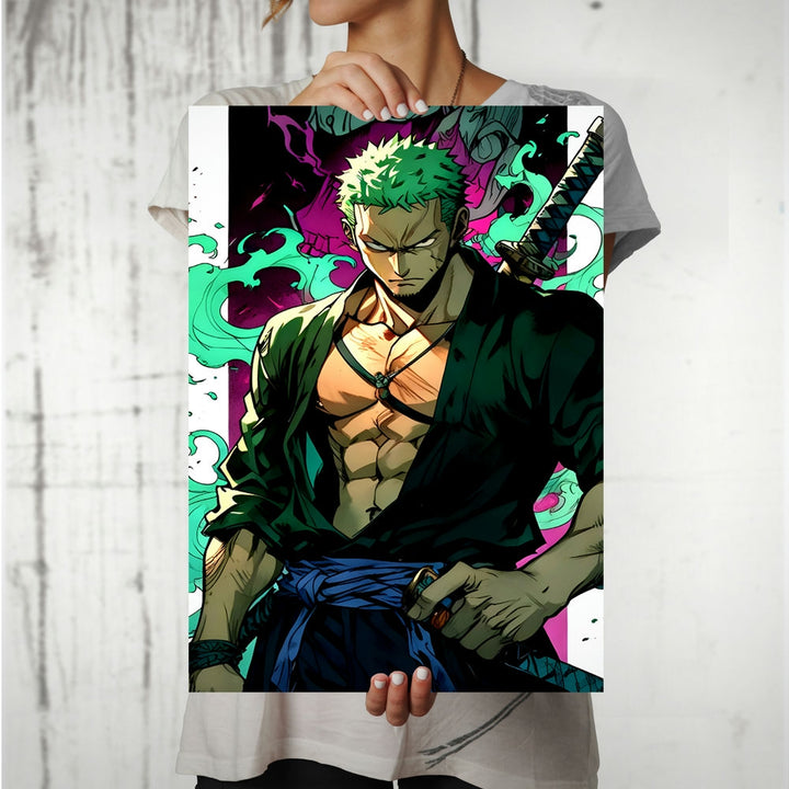 Metal Poster - One Piece Roronoa Zoro OP54