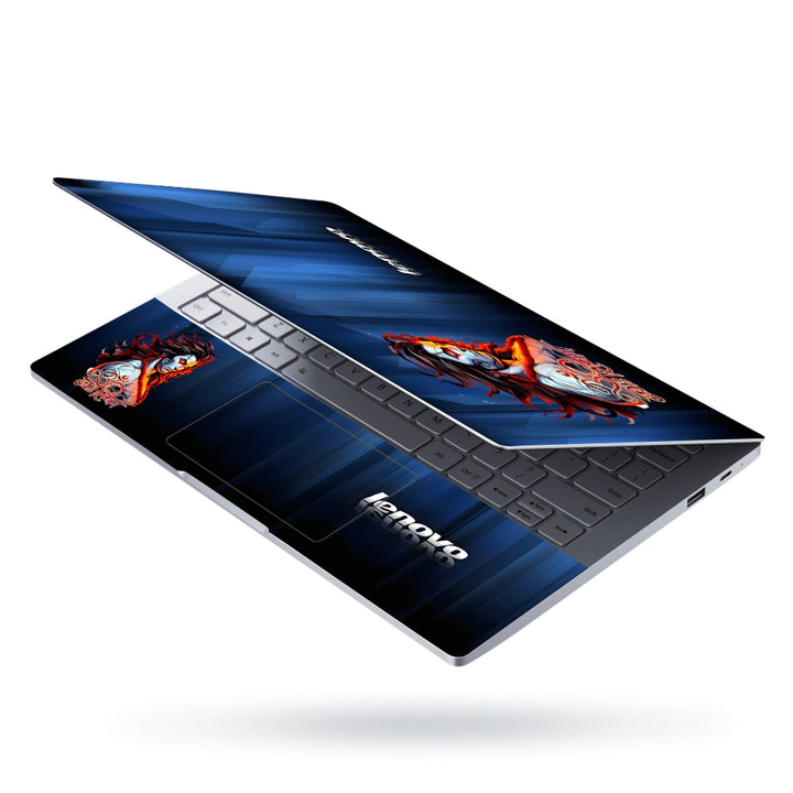 Laptop Skin - Om Namah Shivay on Blue Lenovo Backgound