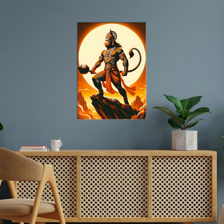 Metal Poster - Lord Hanuman LH09