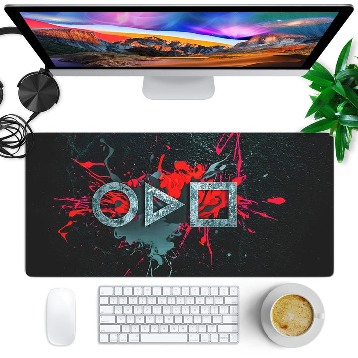 Anti-Slip Desk Mat Gaming Mouse Pad - Solo Gaming Abstract Art