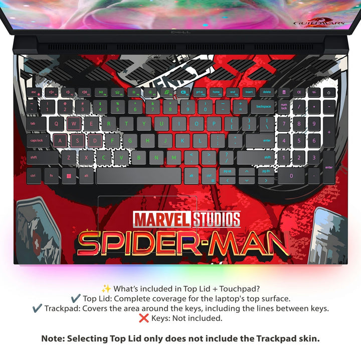 Dell Laptop Skin - marvel spiderman eyes