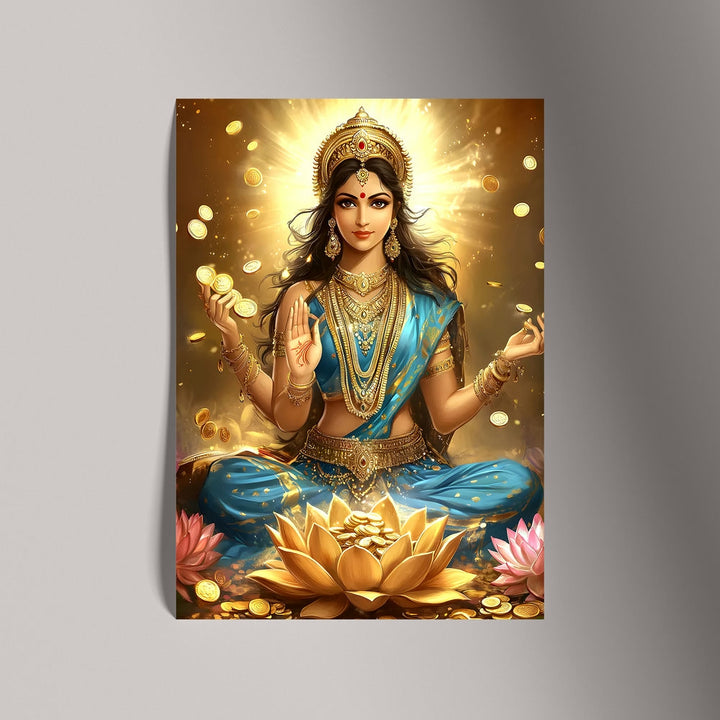 Self Adhesive Textured Vinyl Poster Lakshmis Blessing