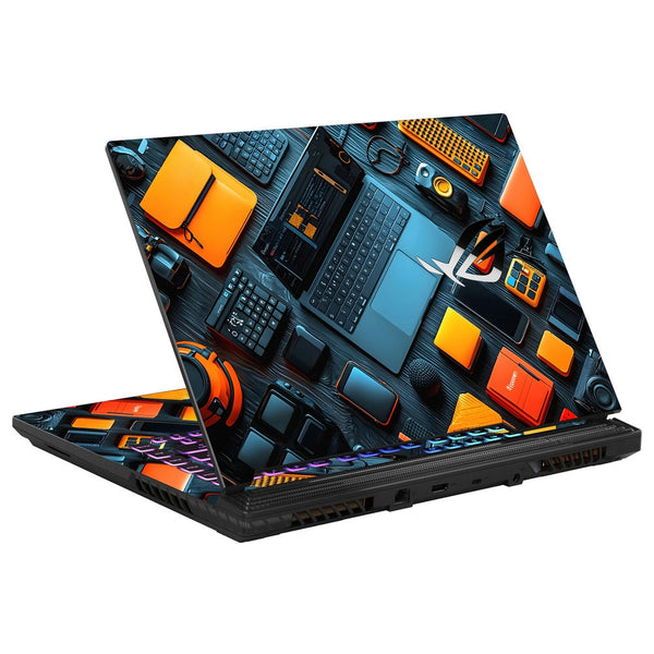 Asus Laptop Skin - Futuristic Circuit Board Graphics