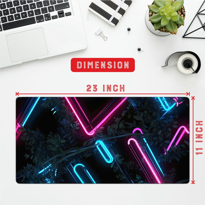 Anti-Slip Desk Mat Gaming Mouse Pad - Neon Dreams