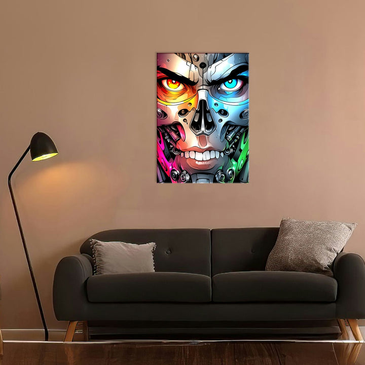 Metal Poster - Duality of the Cyborg