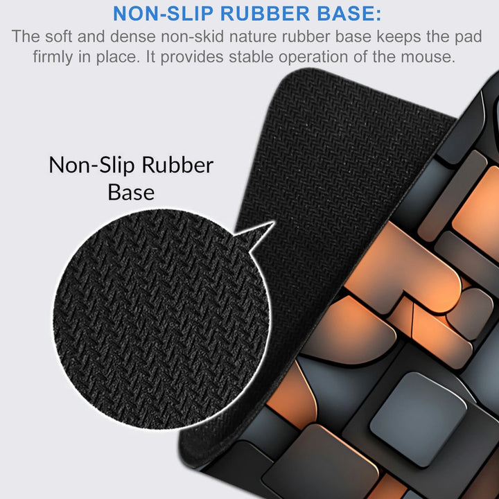 Anti-Slip Desk Mat Gaming Mouse Pad - Brick Grid