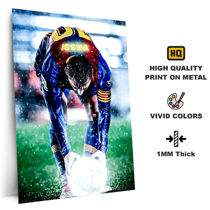 Metal Poster - Footballer Lionel Messi LM01