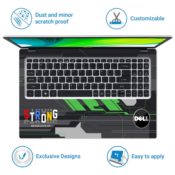 Laptop Skin - Dell Futuristic Tech Gaming