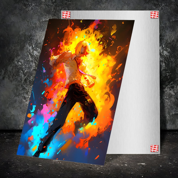 Metal Poster - Anime One Piece Sanji OP69