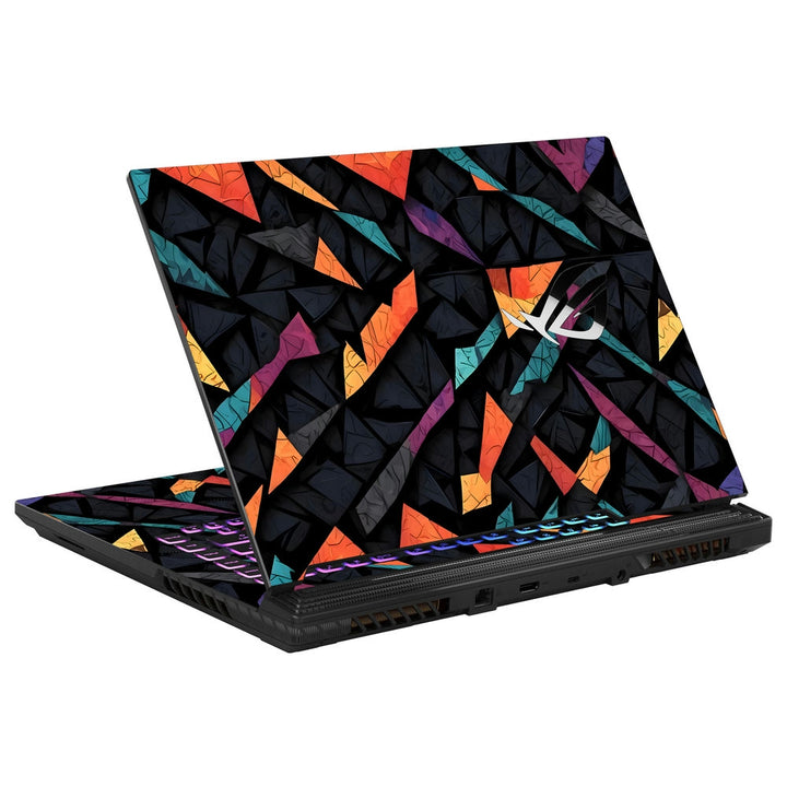 Asus Laptop Skin - Multicolored Triangular Mosaic Art