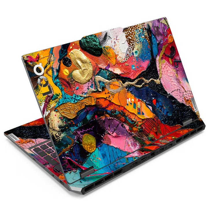 Lenovo LOQ Laptop Skin - Vibrant Abstract Color Splash