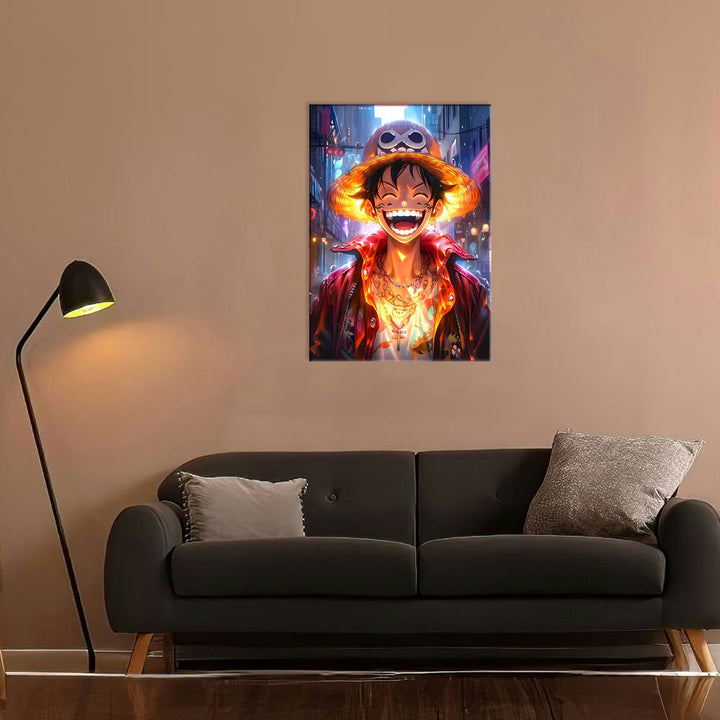 Metal Poster - One Piece Monkey D Luffy OP08