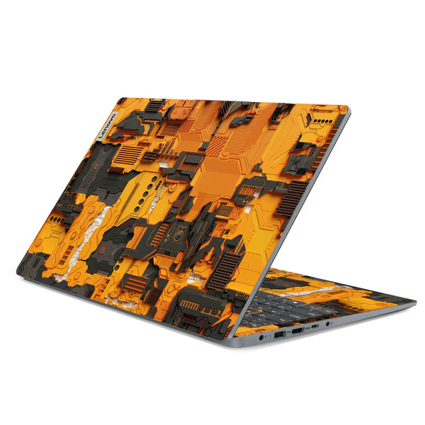 Lenovo Laptop Skin - Tech Yellow Circuitry