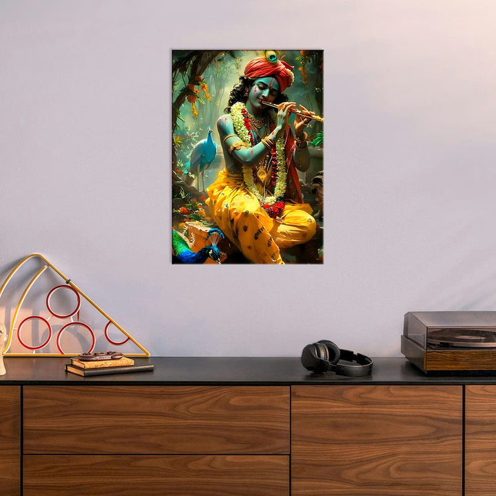 Metal Poster - Lord Krishna LK03