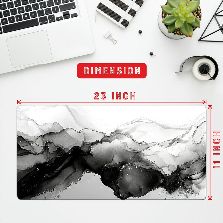 Anti-Slip Desk Mat Gaming Mouse Pad - Monochrome Mountains