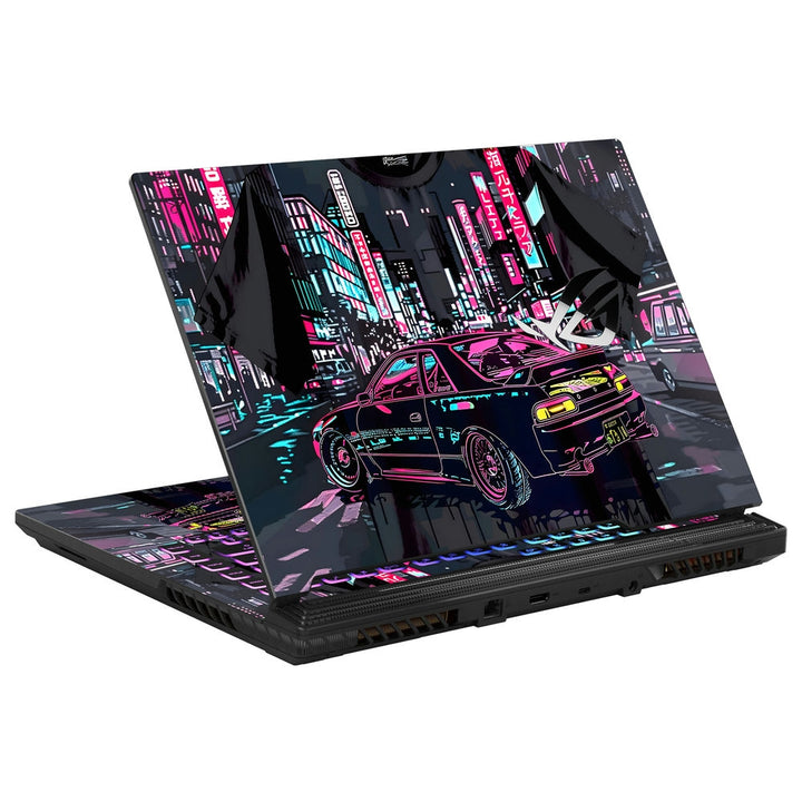 Asus Laptop Skin - Cyberpunk City Drive