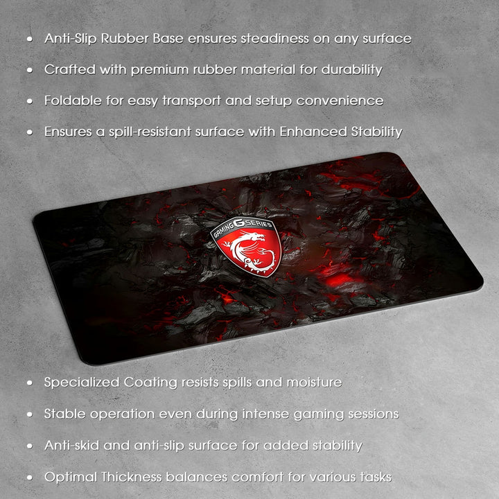 Anti-Slip Desk Mat Gaming Mouse Pad - MSI Gaming Dragon Logo