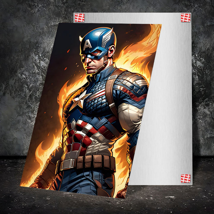 Metal Poster - Superhero Captain America CAP06