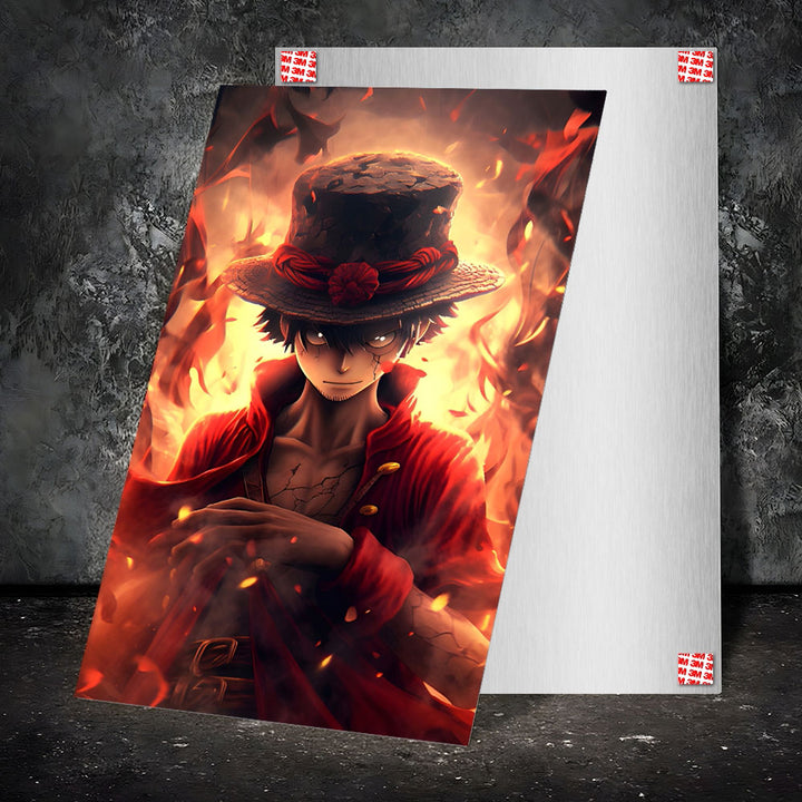 Metal Poster - One Piece Monkey D Luffy OP09