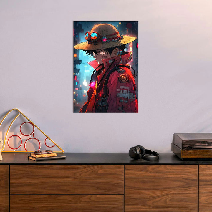 Metal Poster - One Piece Monkey D Luffy OP04