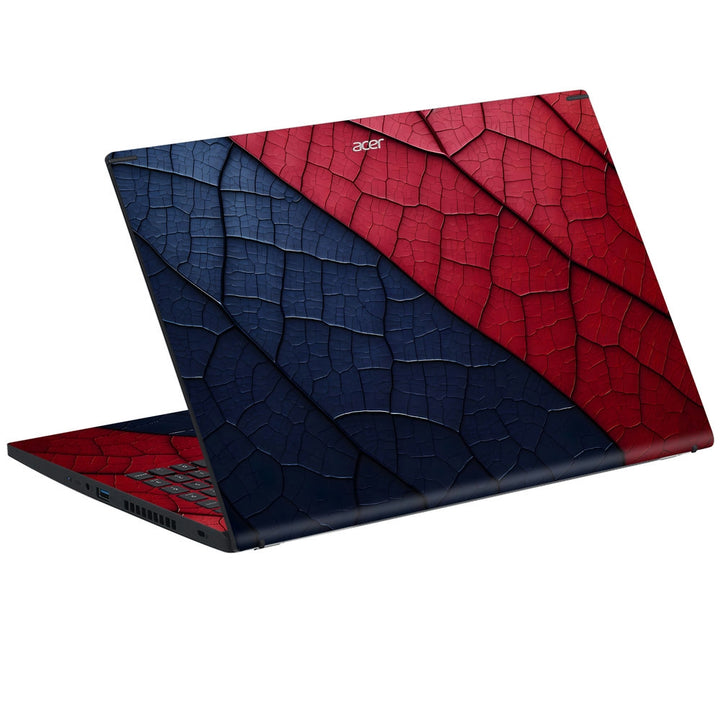 Acer Laptop Skin - Red and Blue Hexagonal Abstract