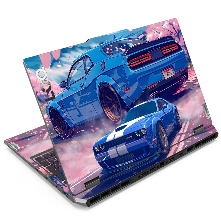 Laptop Skin - Dodge Challenger Blue Muscle