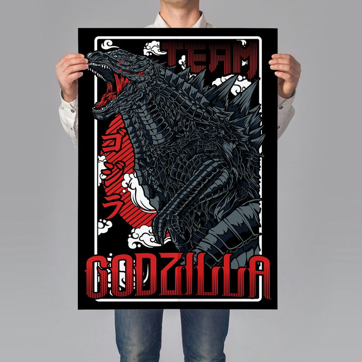 Self Adhesive Textured Vinyl Poster Godzilla King of Monsters