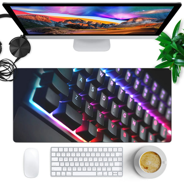 Anti-Slip Desk Mat Gaming Mouse Pad - Colorful Lights