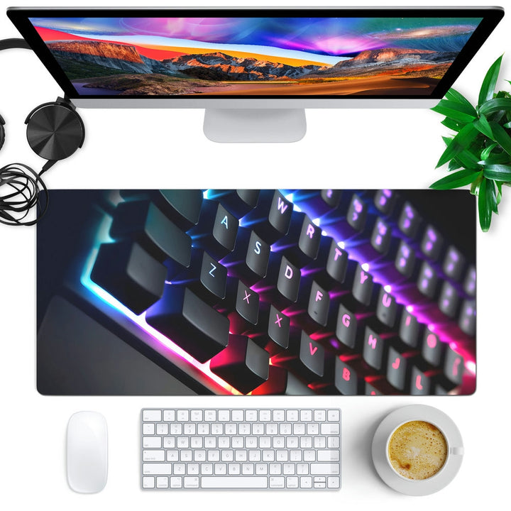 Anti-Slip Desk Mat Gaming Mouse Pad - Colorful Lights