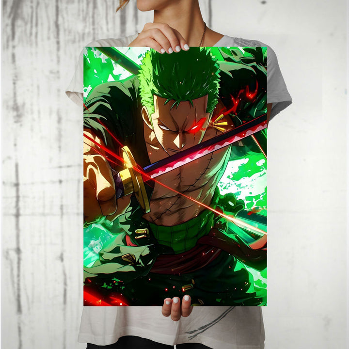 Metal Poster - One Piece Roronoa Zoro OP23