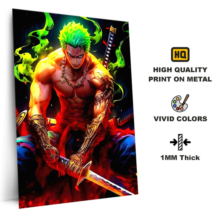 Metal Poster - One Piece Roronoa Zoro OP56