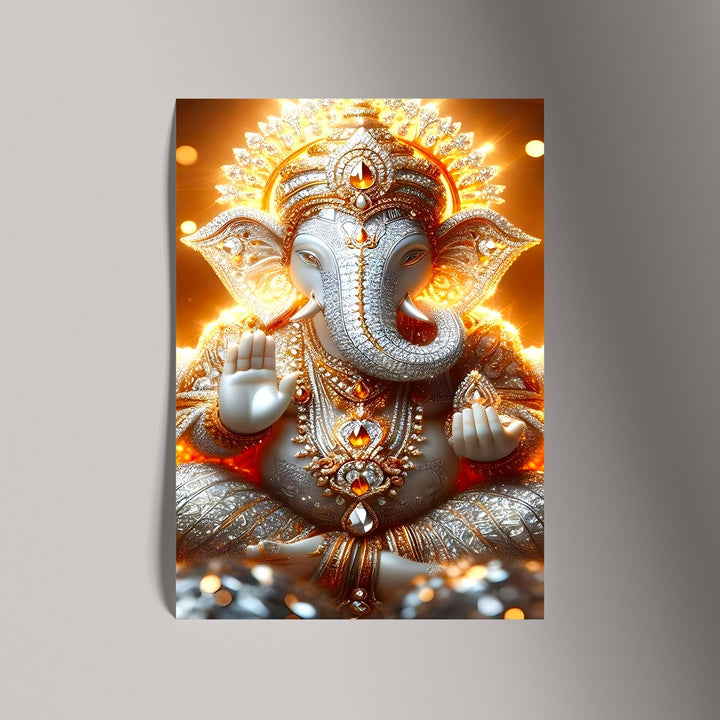 Self Adhesive Textured Vinyl Poster Glorious Ganesha