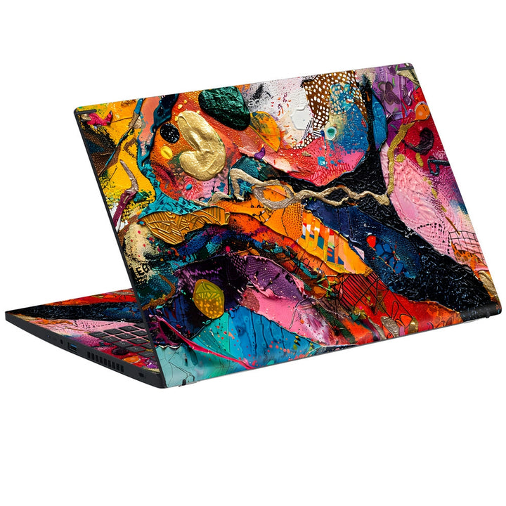 Acer Laptop Skin - Vibrant Abstract Color Splash