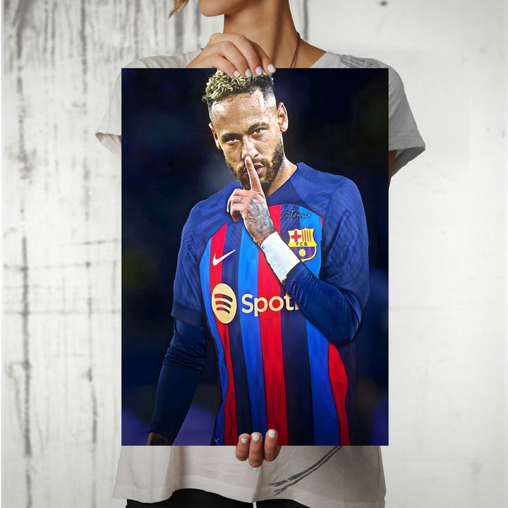 Metal Poster - Footballer Neymar Jr NJR05