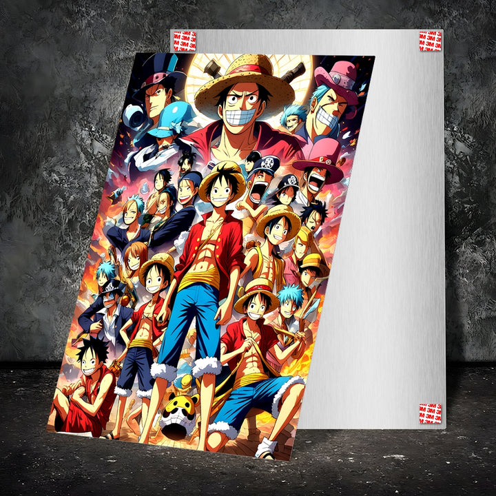 Metal Poster - Anime One Piece Friends