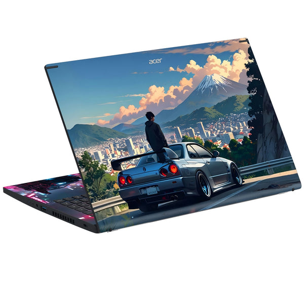 Acer Laptop Skin - Skyline Racer Vibes