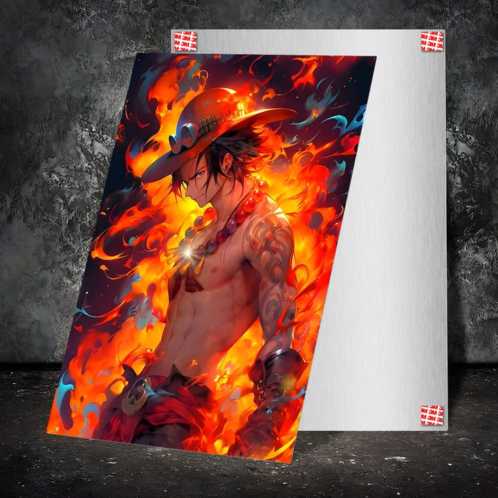 Metal Poster - One Piece Portgas D Ace OP17