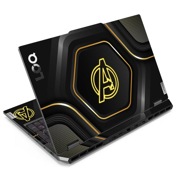 Laptop Skin - Avengers Gold Black Logo