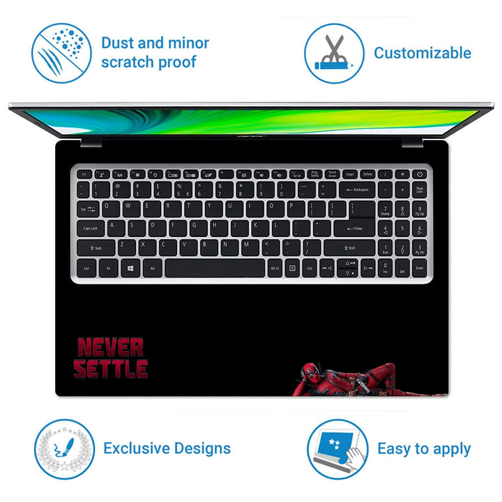 Laptop Skin - Never Settle