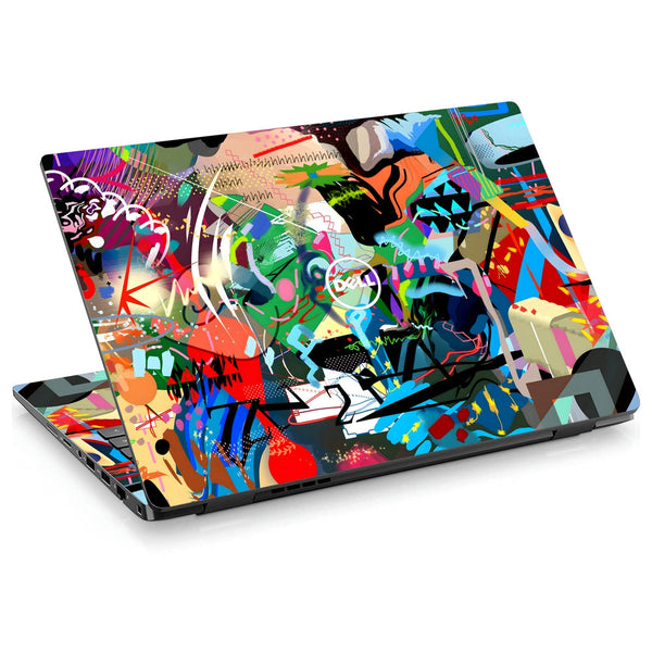 Dell Laptop Skin - Multicolour Graffiti Art