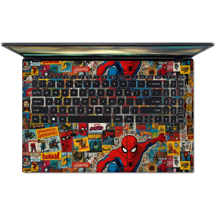 Acer Laptop Skin - Spiderman Jump Collage