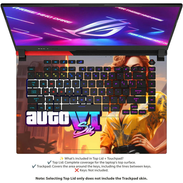 Asus Laptop Skin - GTA 6 Character Style